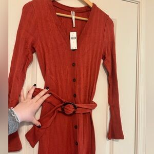 NWT - Anthropologie Sweater Dress w/ belt